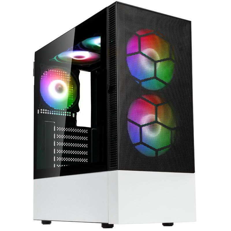 Observatory MX Mesh ARGB, Mid-Tower, Negru/Alb