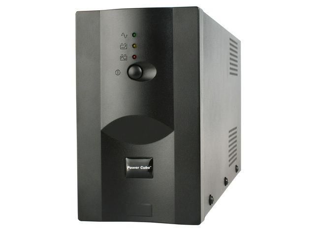 UPS Gembird UPS-PC-1202AP, 1200 VA, 720 W, cu management, line-interactive, 4x C13, 1x C14, 12V 7Ah Sealed Lead-acid, LED, Tower, Negru