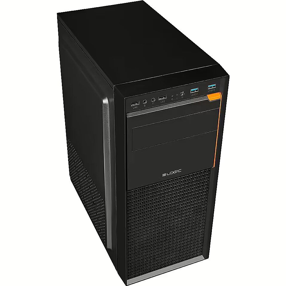 LOGIC J23 ATX/mATX Midi 2 x USB 3.0 Black Case w/o Power Adapter