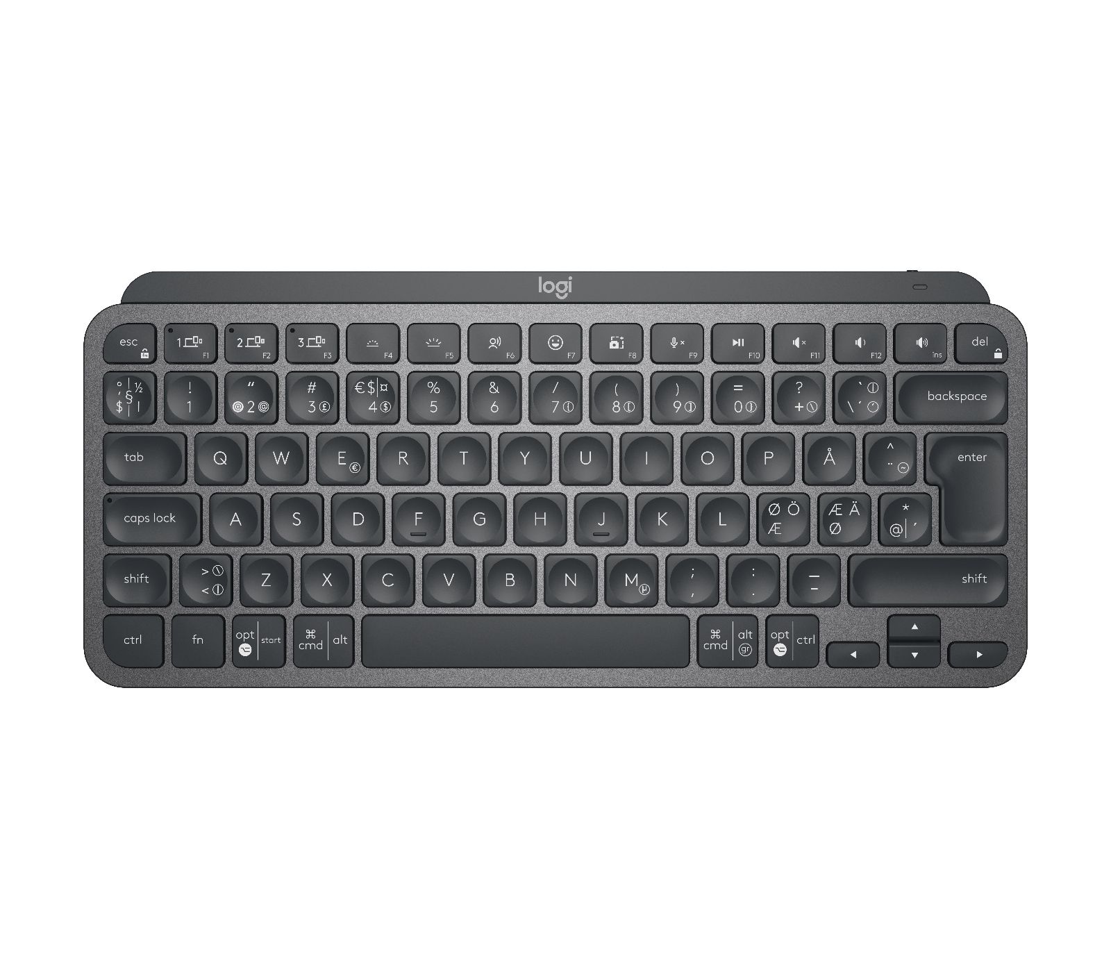 MXKEYS MINI WRLS ILLUMINATED KB/GRAPHITE - PAN - NORDIC