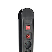 Maclean power strip  10 outlet extension cord  2 switches  protection and overload indication  3680W  MCE10