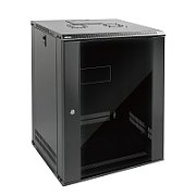 19  12U Rack 600x600 Wall Hung Network Cabinet  Door Glass  Grey  Split  Folded  60kg