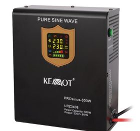 UPS Kemot LEC-URZ3408, 500 VA, 300 W, 2x Schuko, 12V DC, Tower, Negru