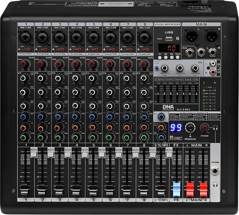 DNA HLC 8 MK2 Analog Sound Mixer 8 Channels U