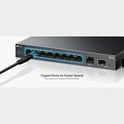 Switch TP-Link LS1210GP, 5 porturi 10 / 100 / 1000 MBs