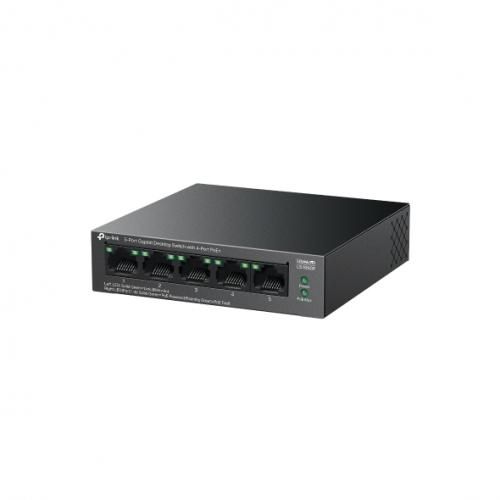 Switch TP-Link LS105GP, 5 porturi 10 / 100 / 1000 MBs