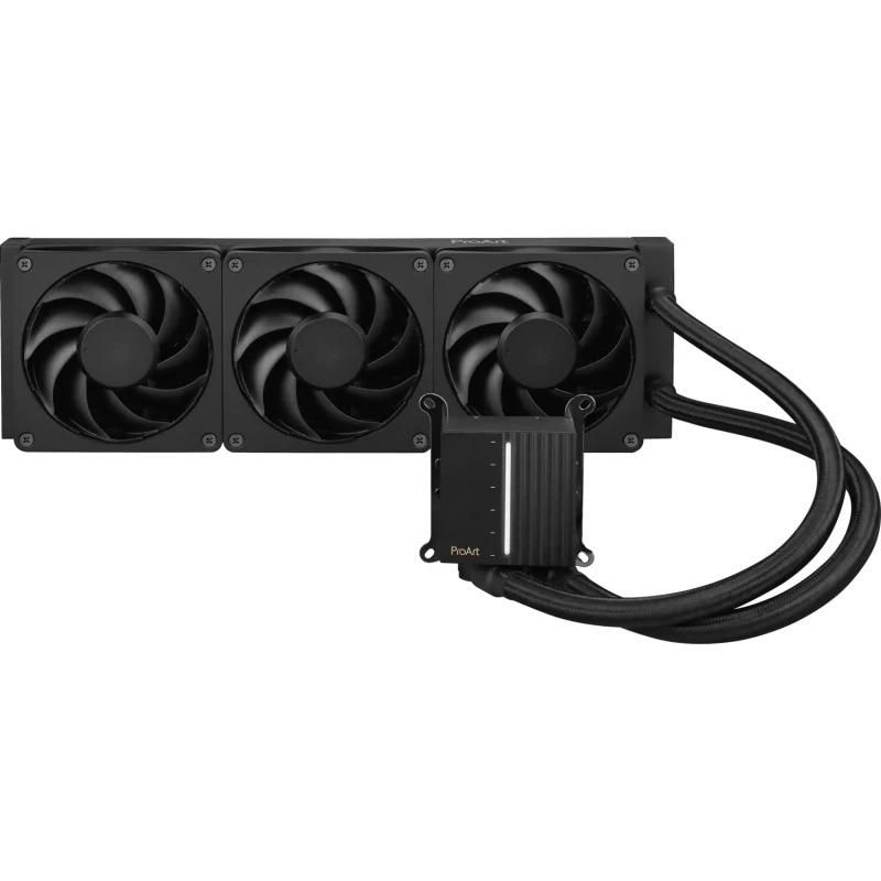 Cooler Procesor ASUS PROART LC 360, marime radiator 394mm, 3x120mm, viteza ventilatoare 800-2000 RPM +/- 10%, Suport AMD: AM5 AM4, suport INTEL: LGA 1700/1200/115x