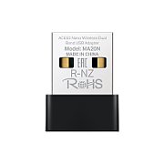 Adaptor USB Wireless MERCUSYS MA20N, Dual Band 200 + 433 Mbps, standarde wi fi IEEE 802.11 a, IEEE 802.11 ac, IEEE 802.11 b, IEEE 802.11 g, IEEE 802.11 n, securitate WPA/PSK, WPA2-PSK, WPA3-SAE, negru