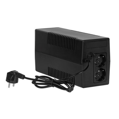 UPS Rebel RB-4021, 850 VA, 480 W, fara management, off-line, 2x Schuko, Negru