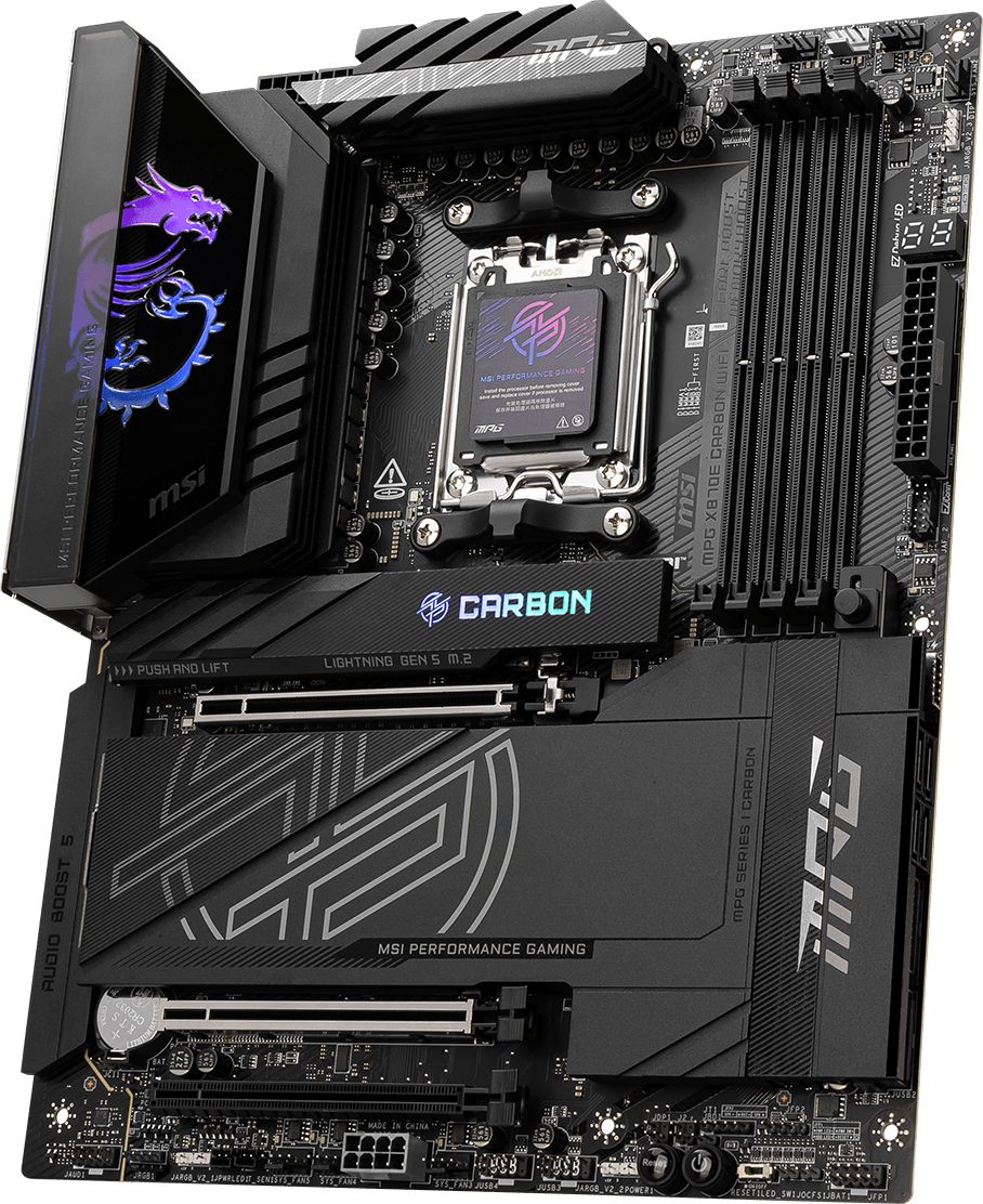 MPG X870E CARBON WIFI, AM5, DDR5, ATX, Negru