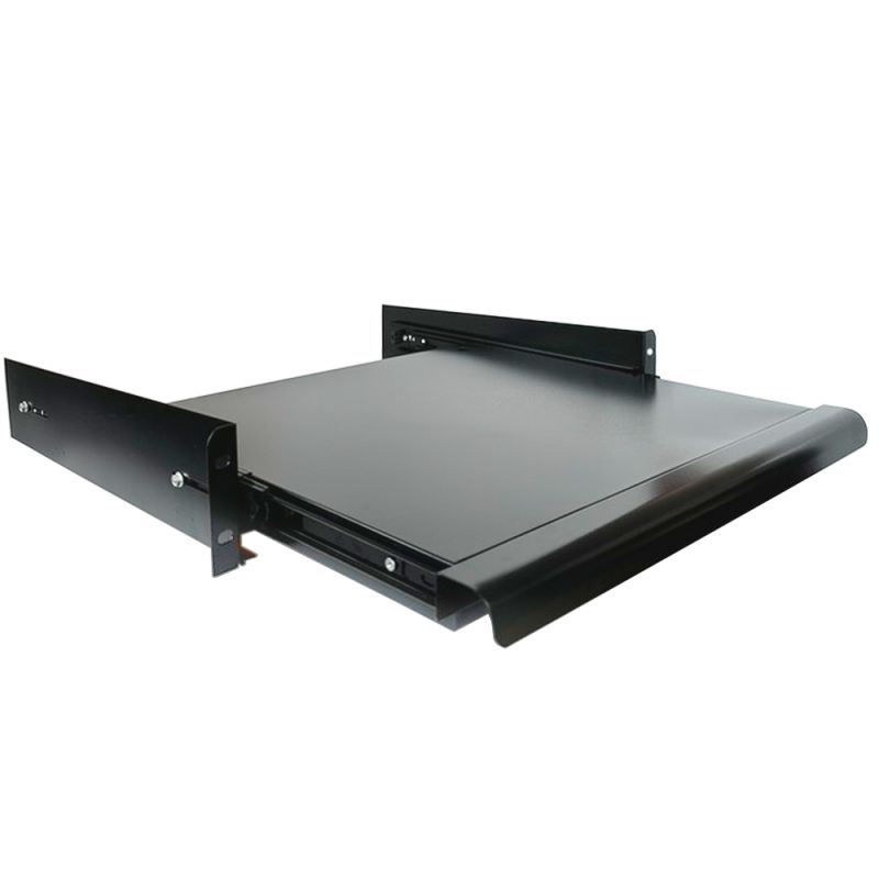Poliță glisantă tip sertar pentru tastatură cu montare în rack standard 19”
