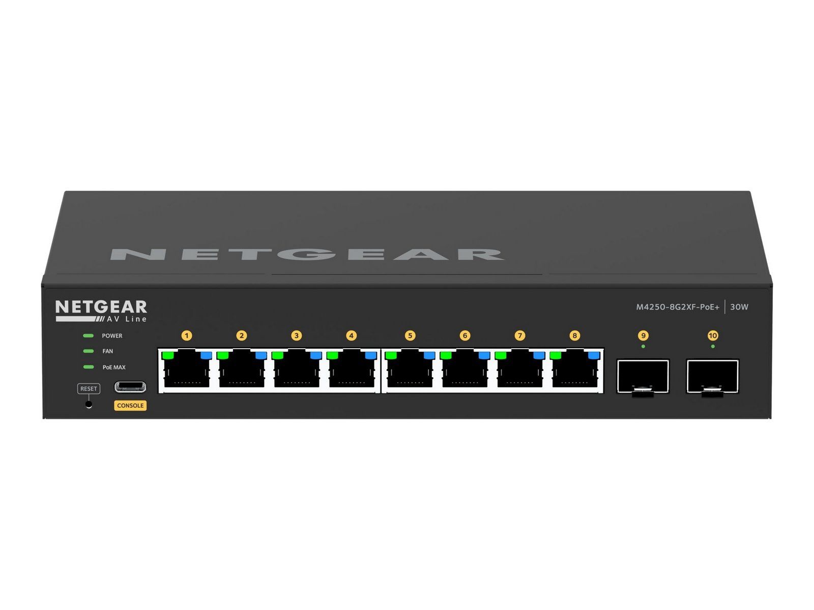Switch NetGear GSM4210PX-100EUS, 10 porturi 10 / 100 / 1000 MBs
