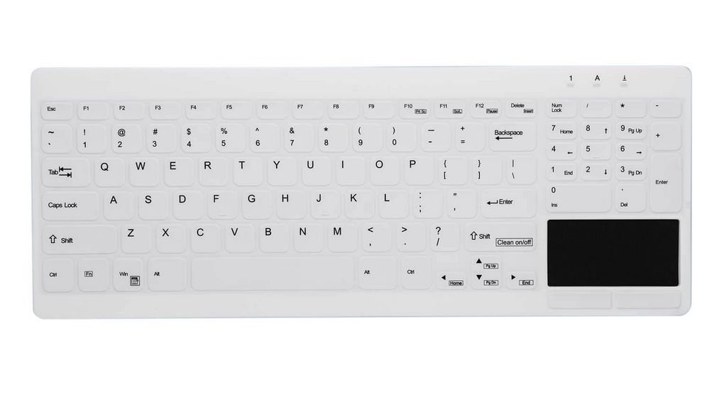Contour ACTIVE KEY Hygiene Compact Ultraflat Touchpad Keyboa
