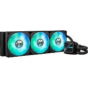 Cooler Procesor ASUS PRIME LC 360 ARGB NEGRU, marime radiator 360mm, 3 ventilatoare ARGB, Viteza ventilatoare 2200 RPM +/- 10%, Suport AMD: AM4, AM5, suport INTEL: LGA 1851/115x/1200/1700, Airflow: 75.7 CFM, Nivel de zgomot ventilatoare: 37.6dBA