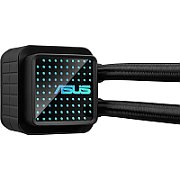 Cooler Procesor ASUS PRIME LC 240 ARGB NEGRU, marime radiator 277mm, 2 ventilatoare ARGB, Viteza ventilatoare 2200 RPM +/- 10%, Suport AMD: AM4, AM5, suport INTEL: LGA 1851/115x/1200/1700, Airflow: 75.7 CFM, Nivel de zgomot ventilatoare: 37.6dBA