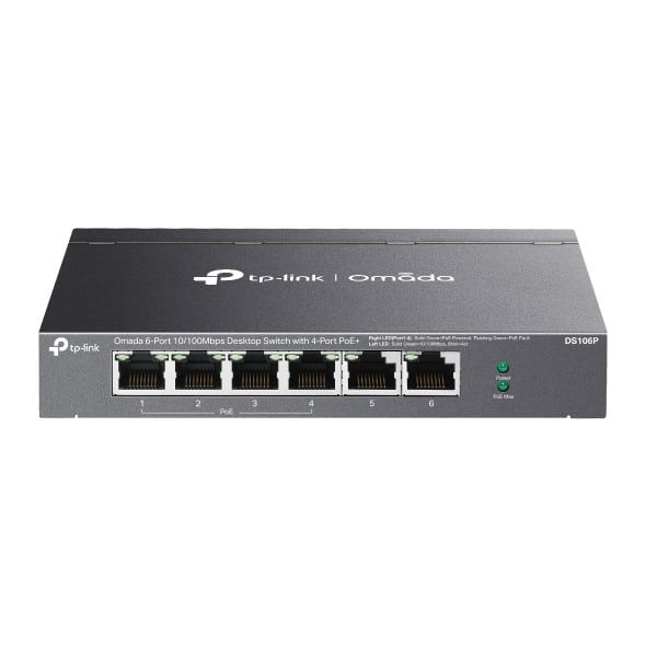 Switch TP-Link DS106P, 6 porturi 10 / 100 Mbps