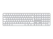 Apple Magic Keyboard with Numeric Keypad and Touch ID white keys QWERTZ