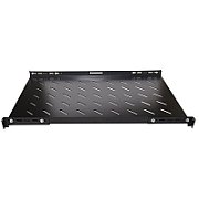 RAFT FIX SPACER 1U pentru rack 19 , adancime 260mm, sarcina maxima 25Kg, vopsea antistatic, otel 0.8mm, black,  SPSF-1U260-BK-02