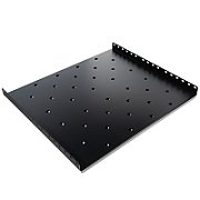 RAFT FIX SPACER 1U pentru rack 19 , adancime 300mm, sarcina maxima 25Kg, vopsea antistatic, otel 0.8mm, black,  SPSF-1U300-BK-02