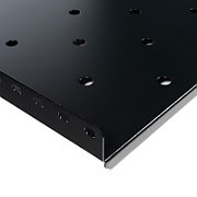 RAFT FIX SPACER 1U pentru rack 19 , adancime 300mm, sarcina maxima 25Kg, vopsea antistatic, otel 0.8mm, black,  SPSF-1U300-BK-02