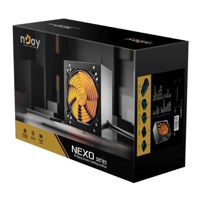 Sursa NJOY NEXO 750W 80+ GOLD, ATX, Active PFC, Protectie OVP / OCP / SCP / OPP, negru