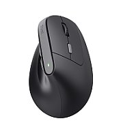 Mouse ergonomic fara fir Trust Bayo II, rezolutie maxima 2400 DPI, 6 butoane, interfata USB-C,  2.4GHz, negru