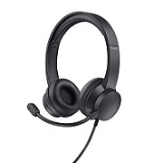 Casti cu fir Trust Ayda, intefata 3.5mm, frecventa raspuns 20 Hz - 20.000 Hz, sensibilitate 95 dB, negru