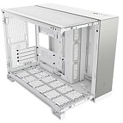 Carcasa CORSAIR 2500X Micro ATX Dual Chamber White/Satin Gray Aluminium, Tempered Glass, mATX, Cooling Layout: Top: 3x120mm sau 2x140mm, Side: 2x120mm, Bottom: 3x120mm sau 2x140mm, Rear: 1x120mm, Expansion Slots 4, 2x2.5 SSD 2x3.5 HDD, no psu included