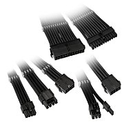 Kit 6 cabluri de extensie Core Adept Braided, Negru
