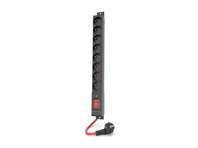 POWER STRIP ACAR R8 POWER 5M 8X 230V PL BLACK 16A
