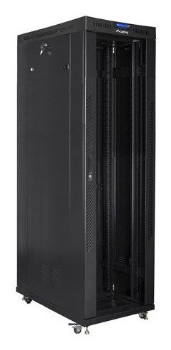 FLOOR-STANDING RACK CABINET 19  42U 600X1200 BLACK LCD GLASS DOOR LANBERG (FLAT PACK)