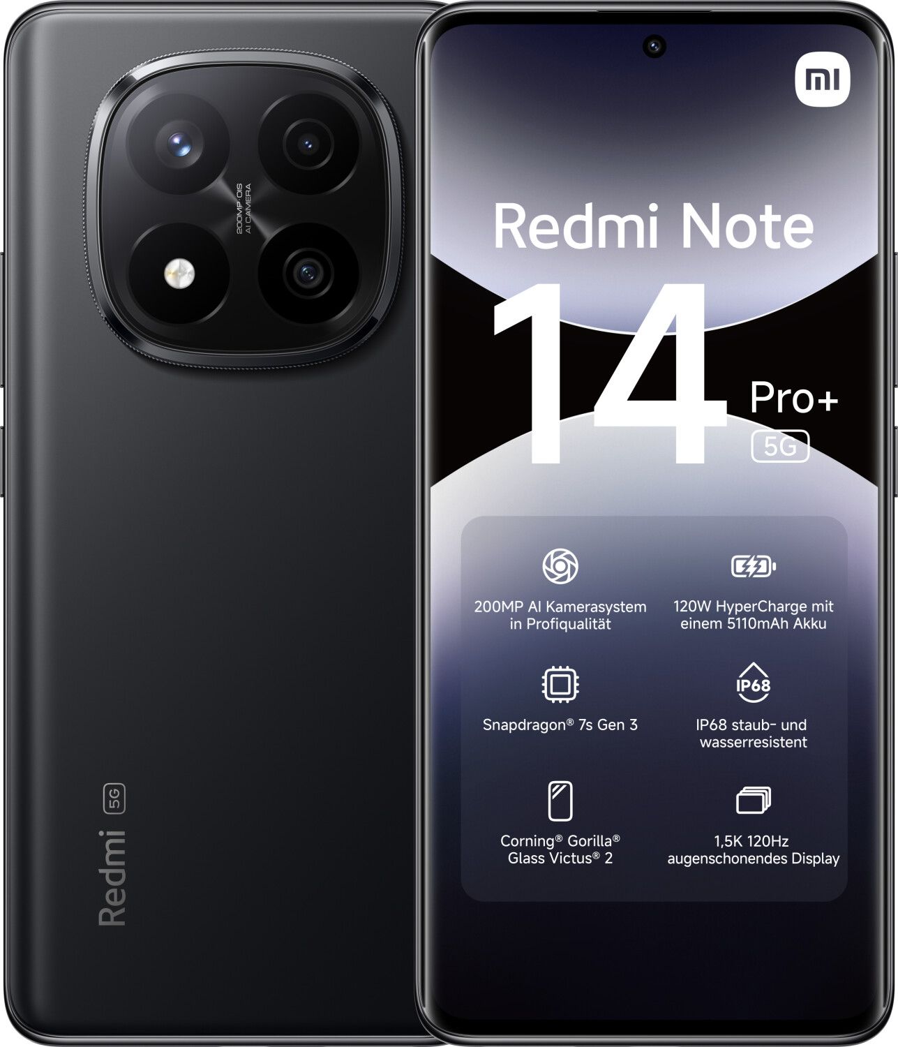 Xiaomi Redmi Note 14 Pro+ Dual Sim 5G 8+256GB black