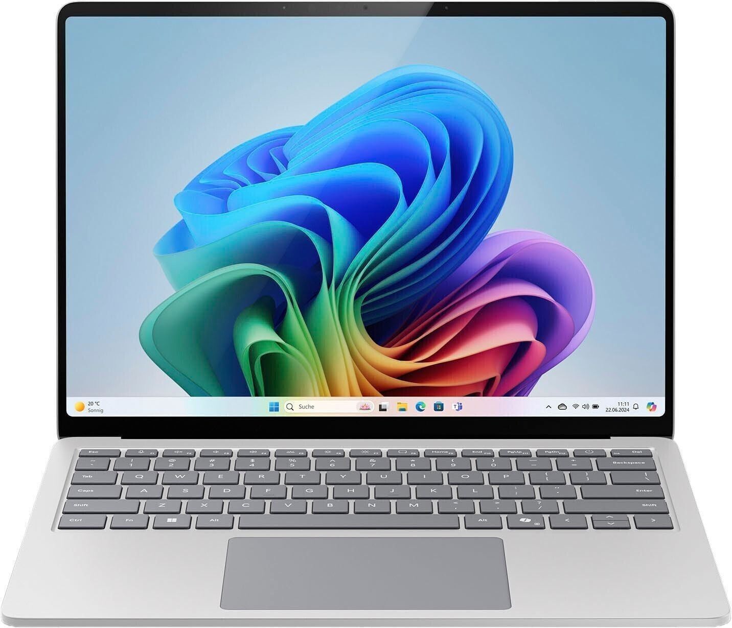 Laptop Microsoft Surface 7 ZHQ-00005, 15 inch 2496 x 1664 Touchscreen, Qualcomm X1E-78-100 (12 C / 12 T, 1.7 GHz - 3.4 GHz, 42 MB cache, N/A), 16 GB LPDDR5X, 512 GB SSD, Qualcomm Adreno, Windows 11 Pro, Tastatura US, Gri