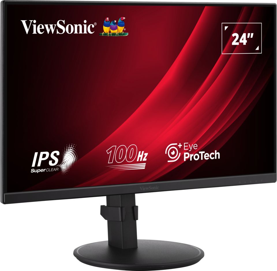 Monitor ViewSonic 23.8  VG2408A-MHD (VS19713) HDMI DP VGA speakers 2x2W