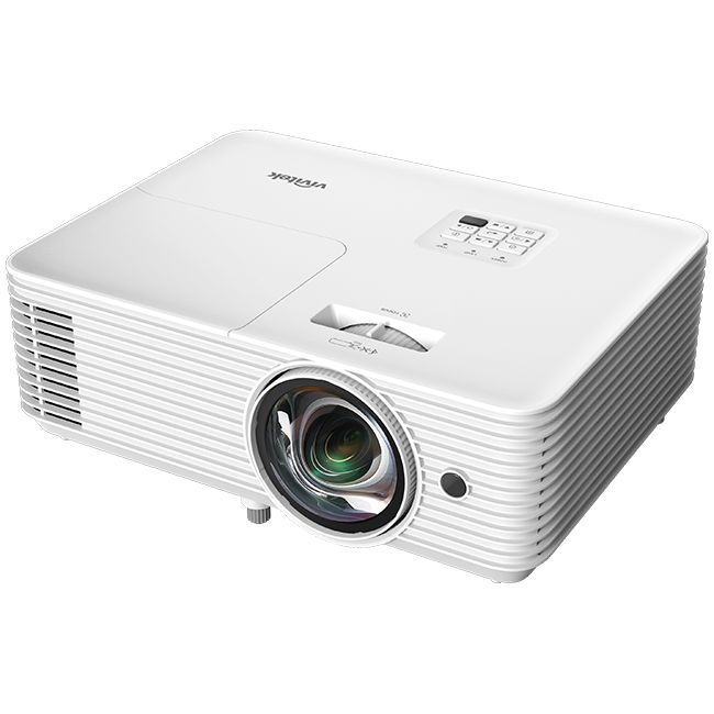 Videoproiector Vivitek DX335-ST, 1024 x 768 pixeli, 4:3, 3800 lm, DLP, 15000 h, Fara Wi-Fi incorporat, Alb