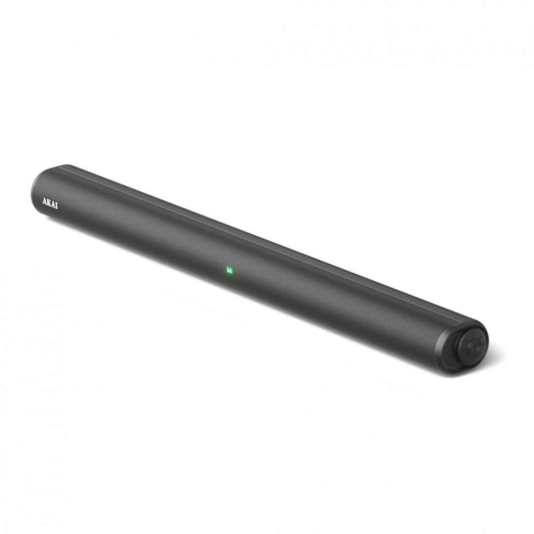 Soundbar Akai ASB-6L, putere RMS 60 W, difuzoare 2.25 , 15W x 4., raspusn in frecventa 50Hz-18kHz, impendatanta 4 ohmi, negru