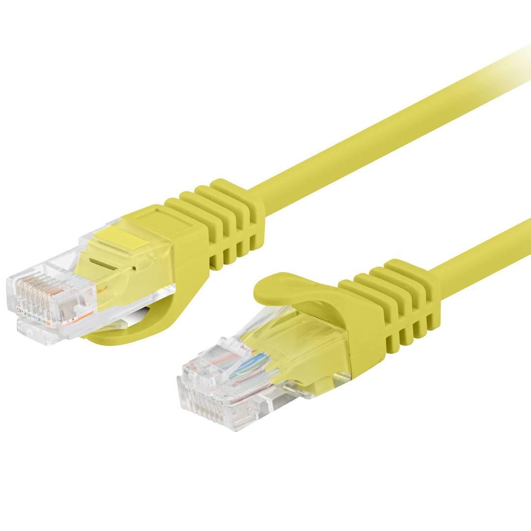 Patch cord Lanberg  RJ45, 1.5 m, galben