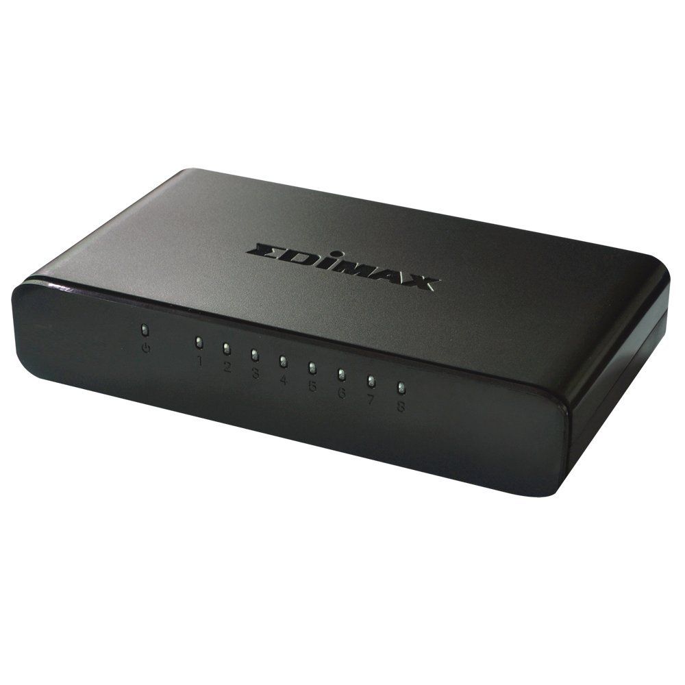 8 Port 10/100Mbps N-Way, Plastic Case