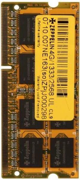 Memorie laptop Zeppelin ZE-SD3-4G1333 4 GB DDR3 SO-DIMM 1333 MHz