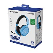 Casti Trust GXT 498B Forta pentru PS5, frecventa raspuns 20 Hz, 20.000 Hz, senzitivitate 90 dB, impendanta 32 Ohm, albastru