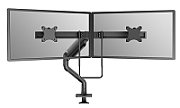 Brat dublu monitor Neomounts DS75S-950BL2 pentru display-uri cu diagonale 17 -32 , sistem de prindere VESA 75x75~100x100, greutate maxima suportata 8 - per ecrankg, full motion, tilt 60°, swivel 90°, rotate 180°, distanta fata de perete 204-741mm gas spring culoare negru. Garantie 5 ani