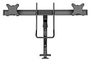 Brat dublu monitor Neomounts DS75S-950BL2 pentru display-uri cu diagonale 17 -32 , sistem de prindere VESA 75x75~100x100, greutate maxima suportata 8 - per ecrankg, full motion, tilt 60°, swivel 90°, rotate 180°, distanta fata de perete 204-741mm gas spring culoare negru. Garantie 5 ani