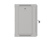 Wall-mounted rack cabinet 19  9U 540x350 grey with glass doors LANBERG (FLAT PACK)