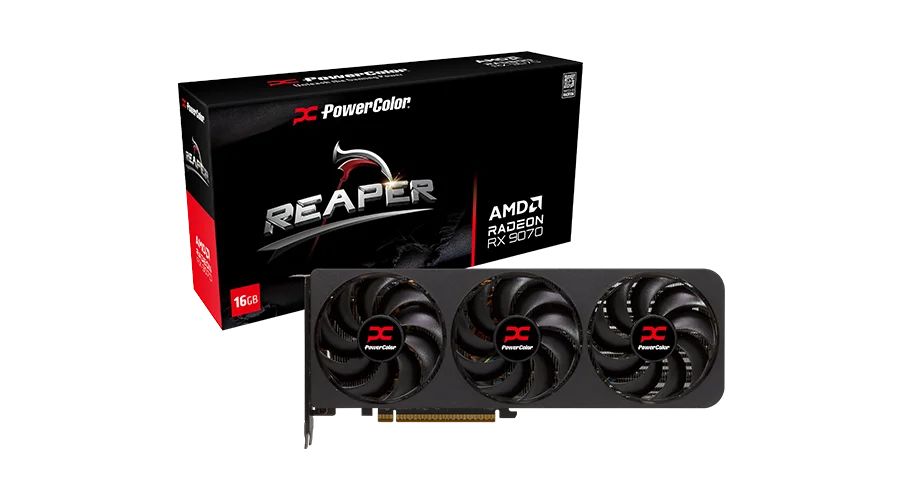Placa video PowerColor Radeon RX 9070 Reaper 16 GB GDDR6 256 bit