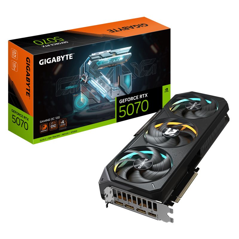 Placa video GIGABYTE GeForce RTX 5070 GAMING OC 12 GB GDDR7 192 bit