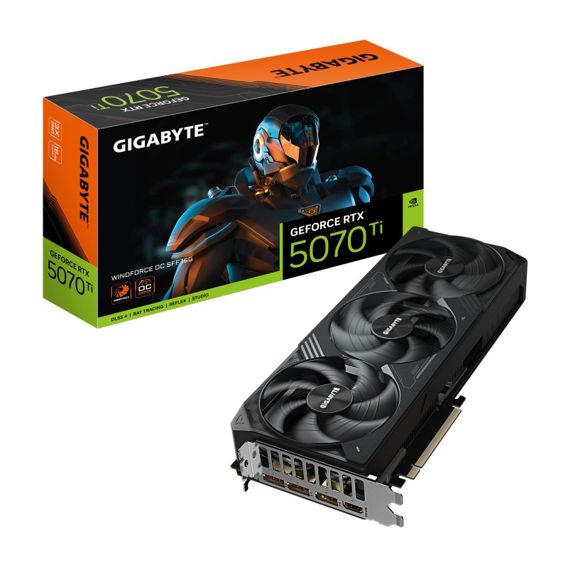 Placa video GIGABYTE GeForce RTX 5070 Ti WINDFORCE OC SFF 16 GB GDDR7 256 bit
