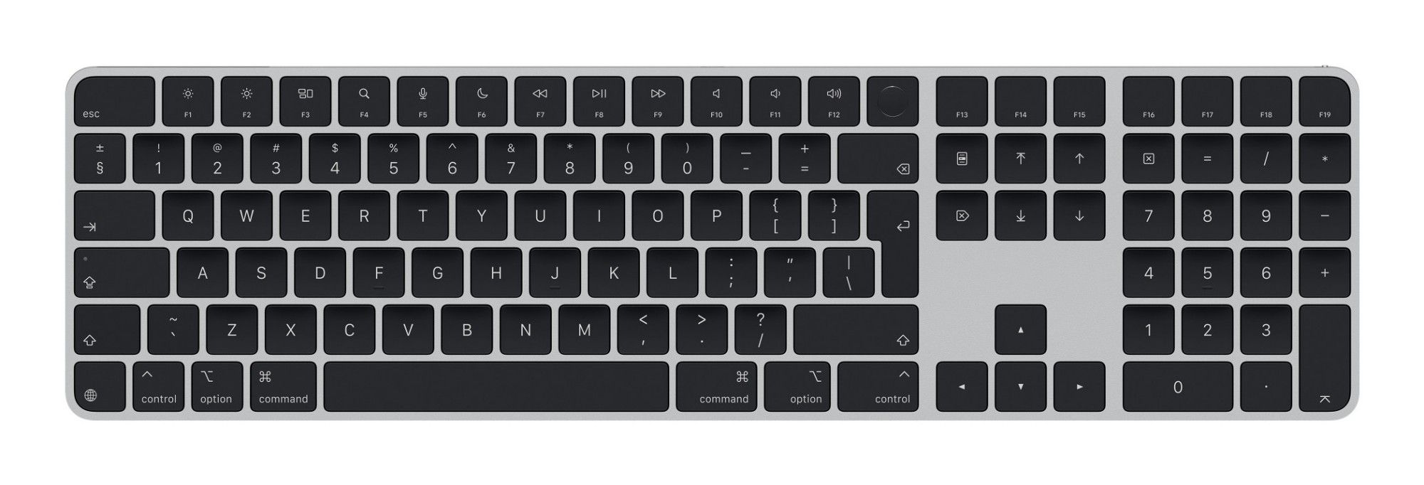 MAGIC KEYBOARD WITH TOUCH ID/NUM KEY MAC SILIC INT EN BLK KEY