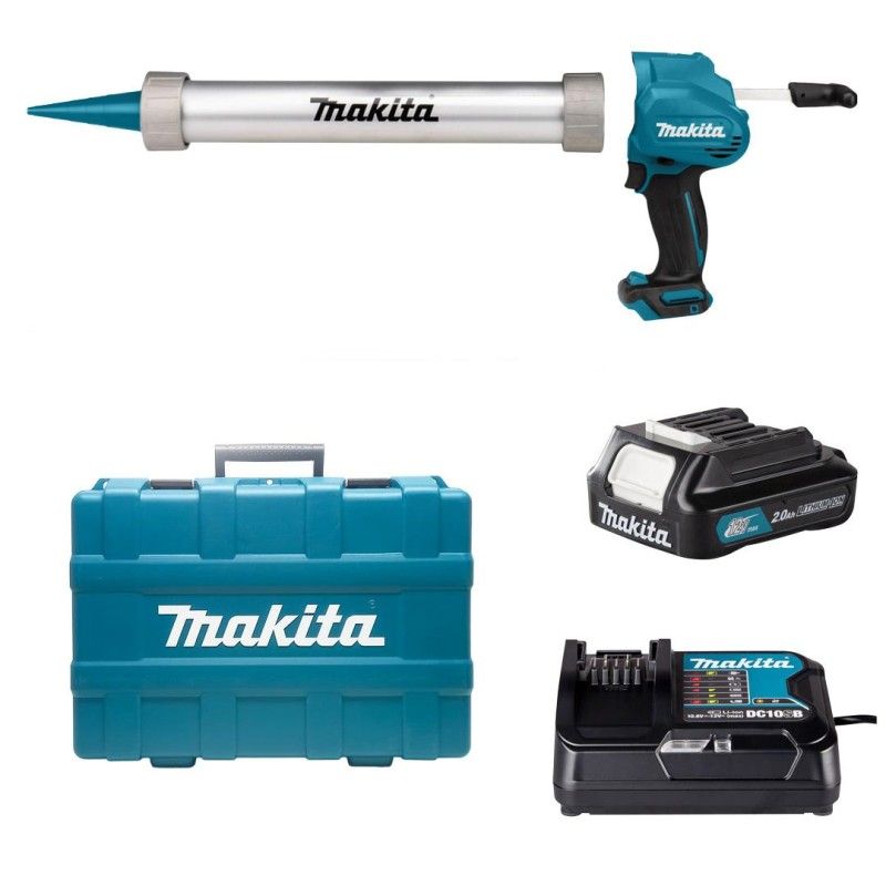 Makita Cordless Caulking Gun 12V CXT CG100DSAB 600ml 5000N 1x2.0Ah