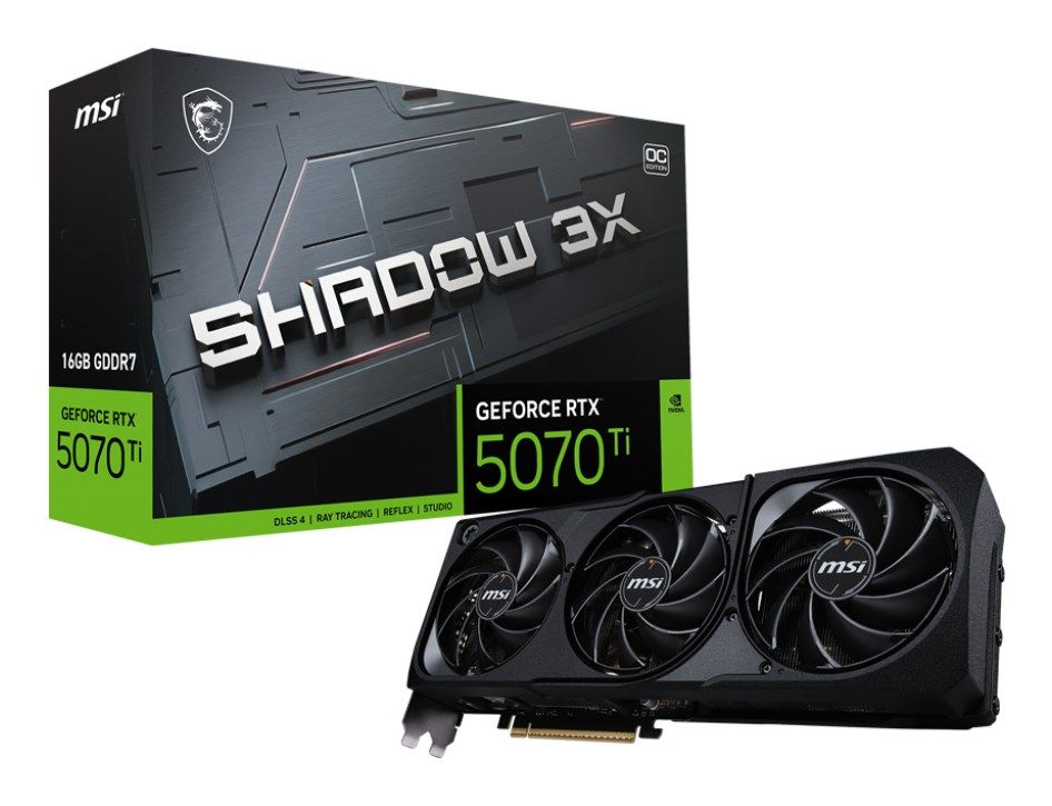 Placa video MSI GeForce RTX 5070 Ti SHADOW 3X OC 16 GB GDDR7 256 bit