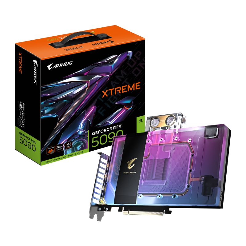 Placa video GIGABYTE GeForce RTX 5090 AORUS XTREME WATERFORCE WB 32 GB GDDR7 512 bit
